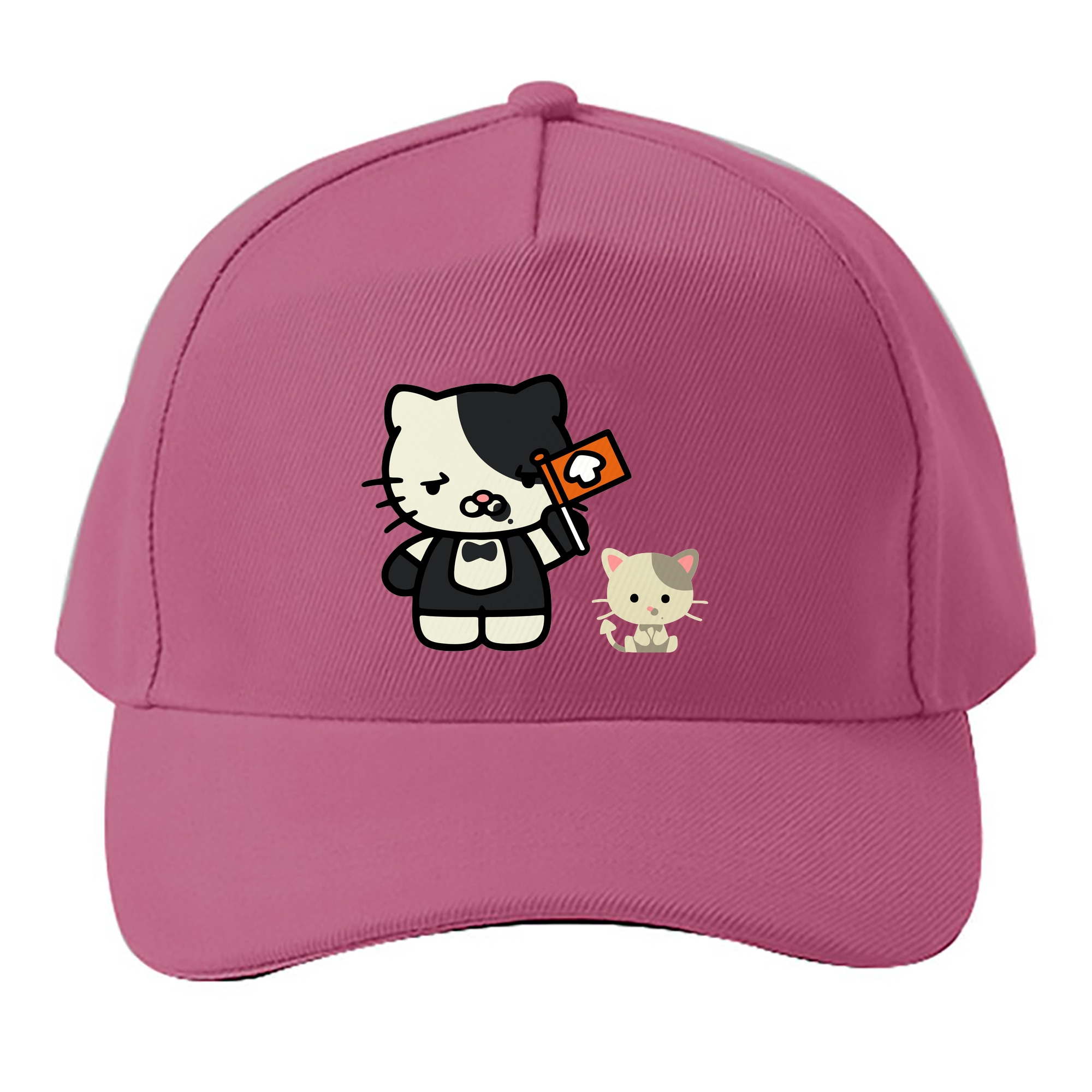 （画像用） Hello Kitty ハローキティ ベースボールキャップ 綿100％ 男女兼用 帽子 スポーツ